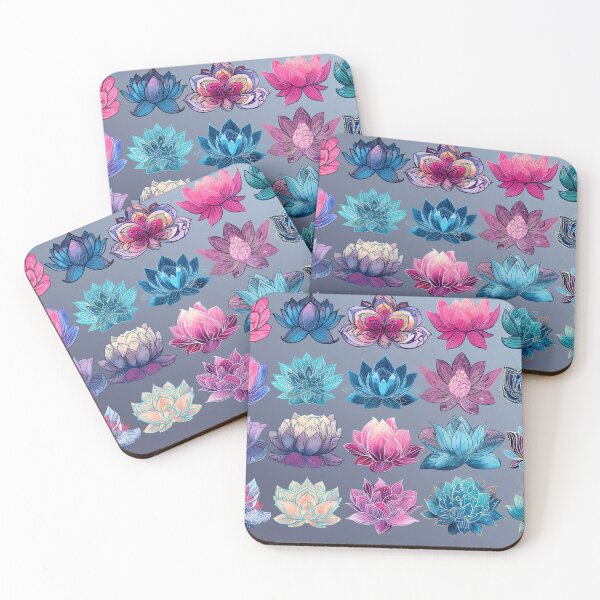 Item preview, Serene Lotus Medley - Colorful Floral Art Collection designed and sold by djovan.