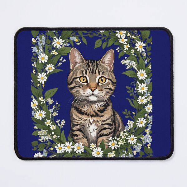 Item preview, Tabby Cat And Massachusetts Mayflowers 2 designed and sold by taiche.
