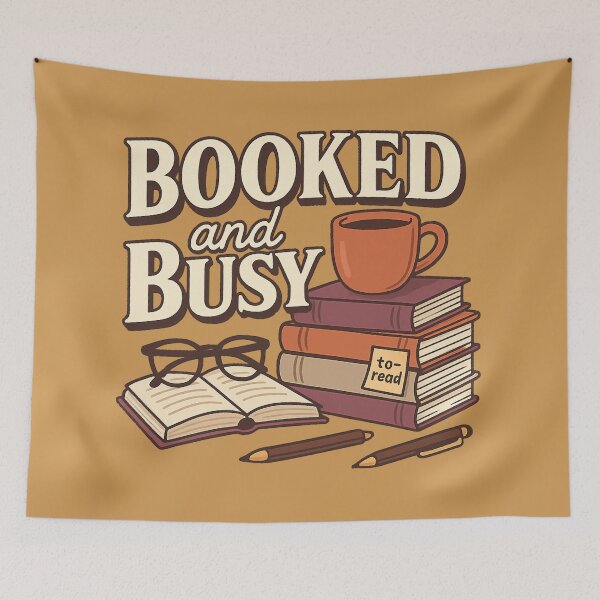Item preview, Booked and Busy designed and sold by ShirtsforSnacks.