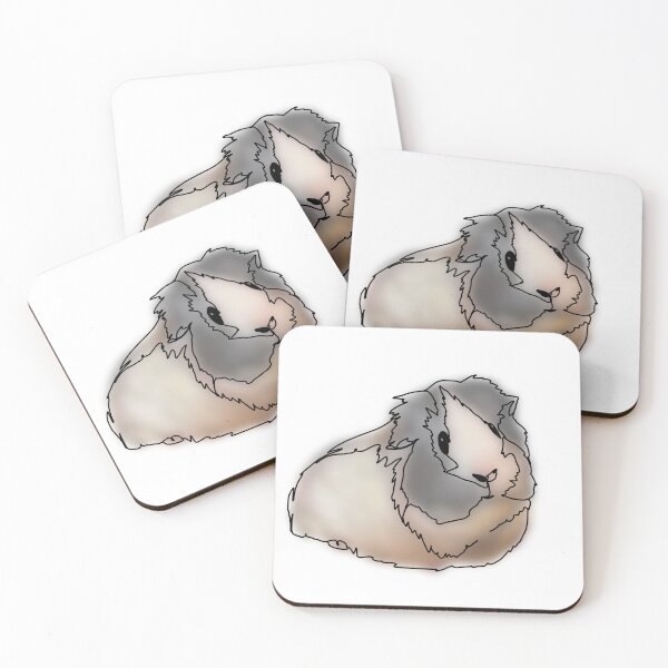 Item preview, Rice the Guinea Pig Line Drawing – animalz designed and sold by Ashley’sAnimalz.