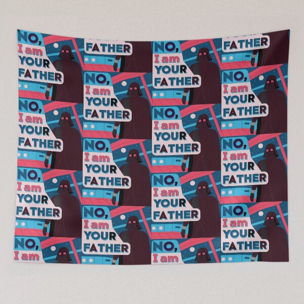 Item preview, Stylized Darth Vader "No, I Am Your Father" designed and sold by ART ATTACK ZONE.