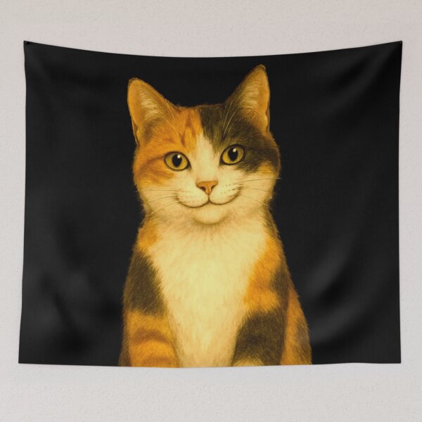 Item preview, Cute Smiling Calico Kitten designed and sold by Becooldesing.
