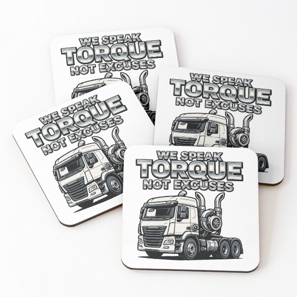 Item preview, We Speak Torque, Not Excuses – Turbo Truck Design designed and sold by AwixArslan.