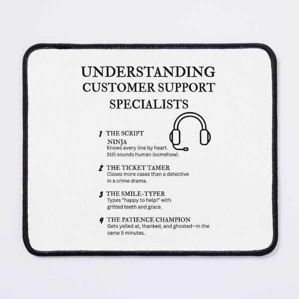 Item preview, Understanding Customer Support Specialists – Funny Help Desk Definitions designed and sold by PsyFlow35.