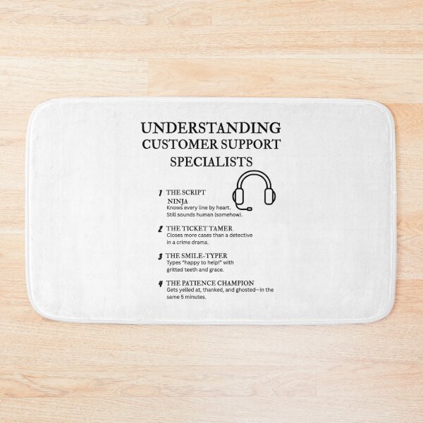 Item preview, Understanding Customer Support Specialists – Funny Help Desk Definitions designed and sold by PsyFlow35.