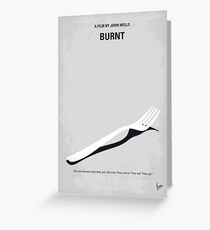 No963 My Burnt minimal movie poster Greeting Card