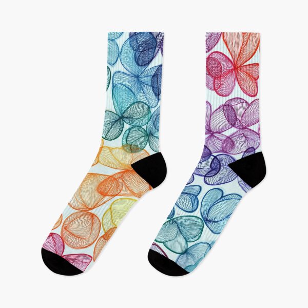 Item preview, "Ethereal Rainbow Petals - Vibrant Line Art" designed and sold by djovan.