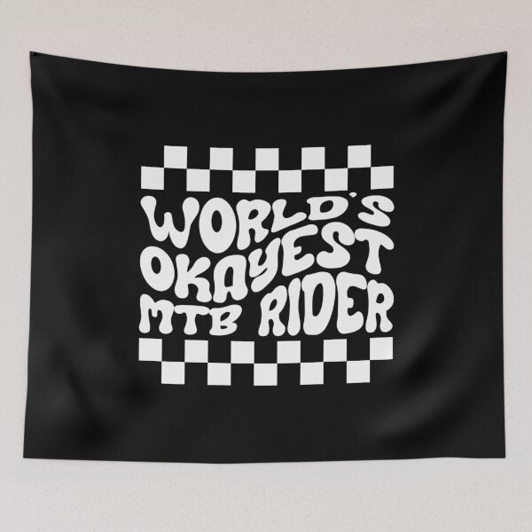 Item preview, World's Okayest MTB Rider Sarcastic Mountain Bike designed and sold by StrideSuccess.
