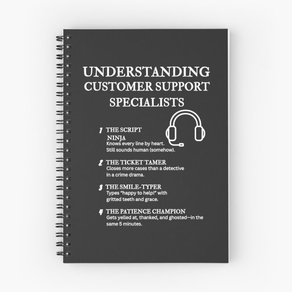 Item preview, Understanding Customer Support Specialists – Funny Help Desk Definitions – Black designed and sold by PsyFlow35.
