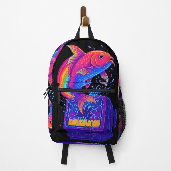 Item preview, Arcade Koi Pixel Pond CRT Splash designed and sold by Shoot-The-Moon.