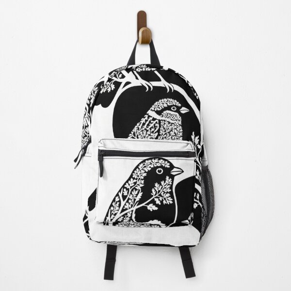 Item preview, Intricate Black and White Birds on Branches designed and sold by Owcomm.