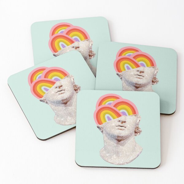 Item preview, Rainbow Marble Head designed and sold by doodlebymeg.