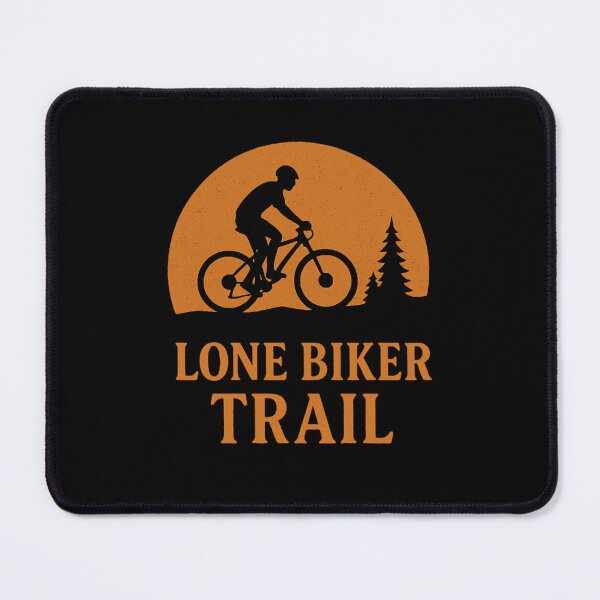 Item preview, Lone Biker Trail – Sunset Mountain Biking Design for Outdoor Riders designed and sold by Timber & Dust.