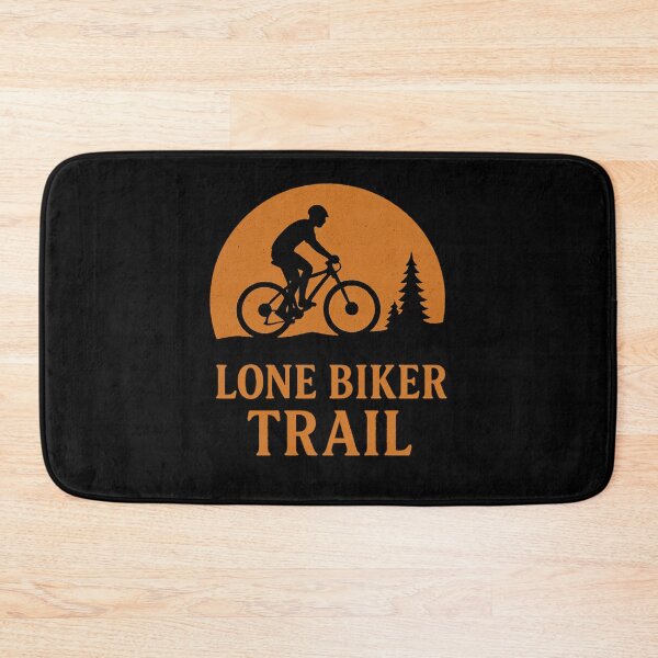 Item preview, Lone Biker Trail – Sunset Mountain Biking Design for Outdoor Riders designed and sold by Timber & Dust.