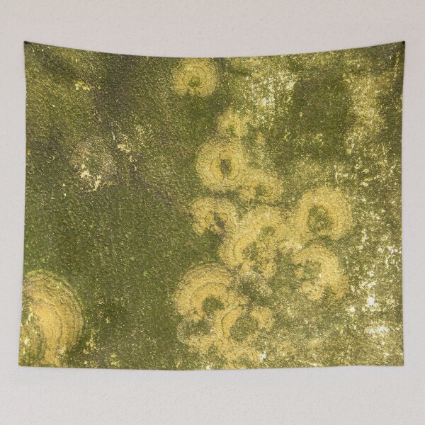 Item preview, yellow wall with moss designed and sold by felipequeiroz.