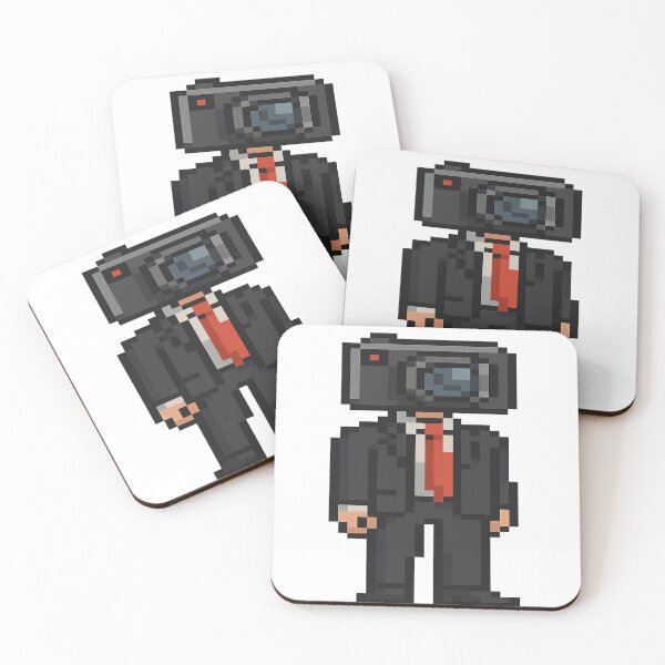Item preview, Titan CEO in Pixel Mode – Retro Surveillance designed and sold by artist-for-you.