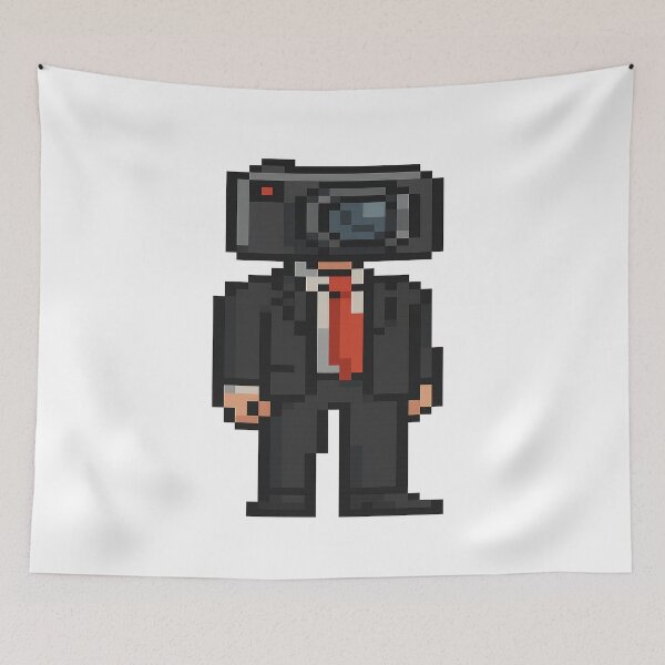 Item preview, Titan CEO in Pixel Mode – Retro Surveillance designed and sold by artist-for-you.