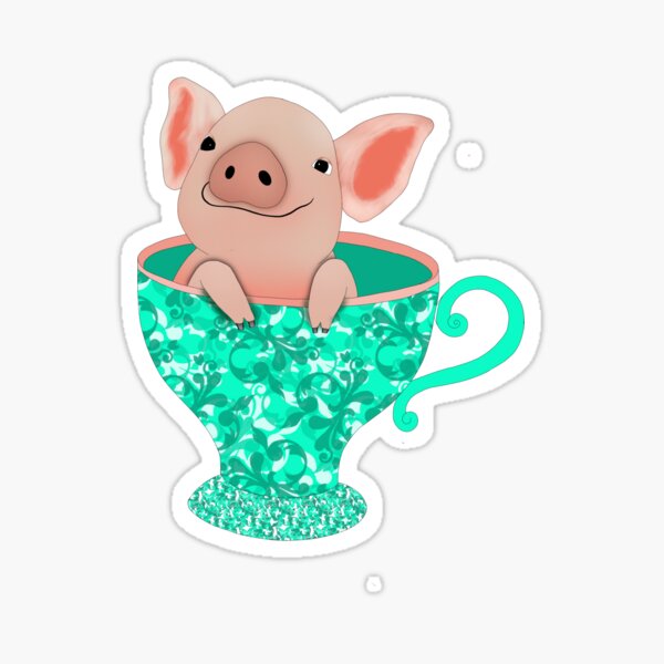 Teacup Piglet Sticker