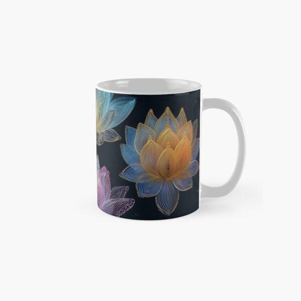 Artikel-Vorschau von „Quartett de Lotus Lumineux – Harmonie Florale Multicolore“, designt und verkauft von djovan.