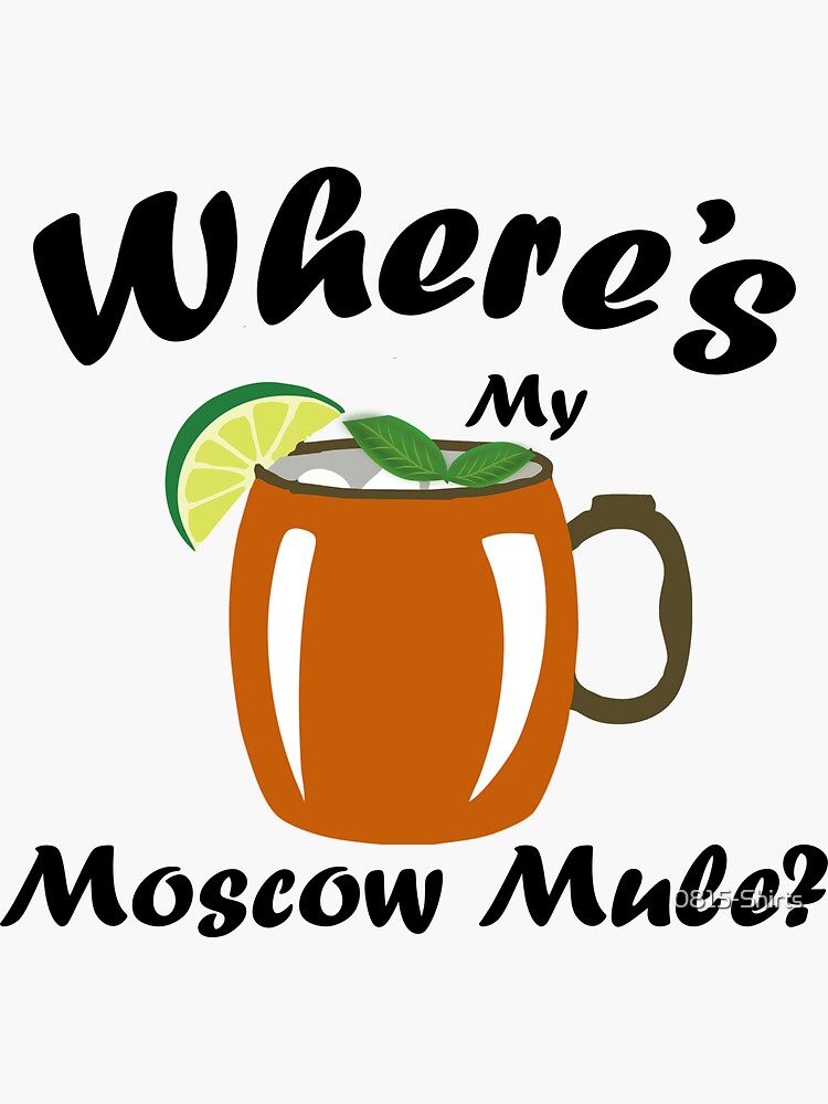 "Moscow Mule" Sticker for Sale by 0815Shirts Redbubble