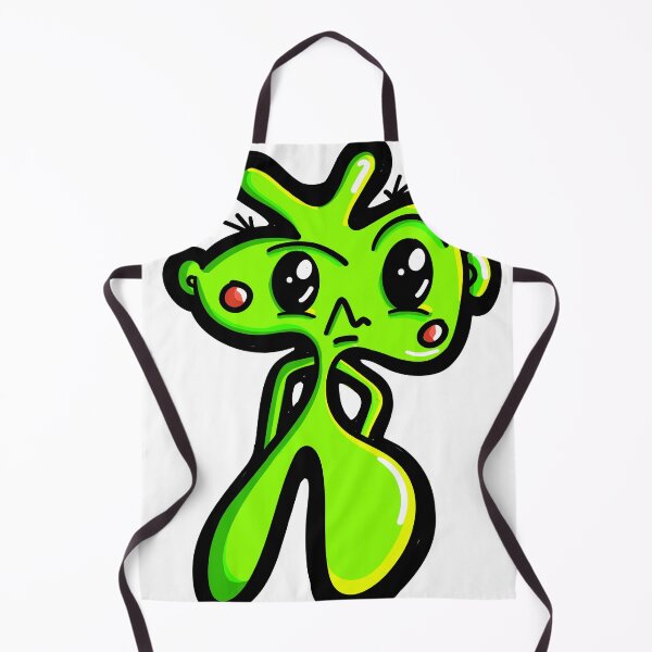 Item preview, Funky Little Green | Cute Cartoon Alien designed and sold by lnewlfuk.
