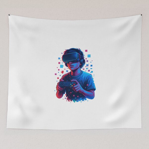Item preview, Retro Glitch Gamer 3D designed and sold by WolfPixelRo.