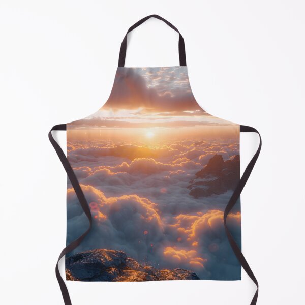 Item preview, Cloudscape Dream: Golden Sunrise Above the Peaks designed and sold by ShadowAndSlate.