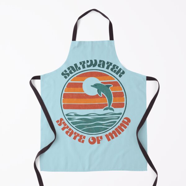 Item preview, Saltwater State of Mind Dolphin Retro Sunset designed and sold by Sturdust.