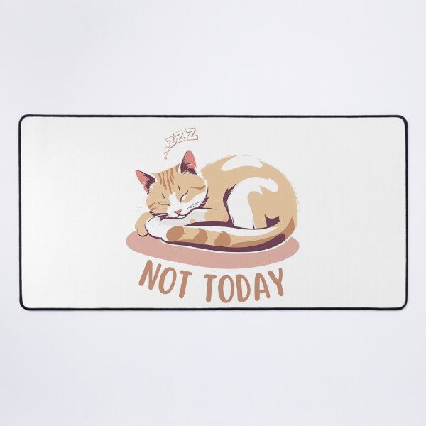 Item preview, cute cat in a lazy mood -not today designed and sold by dijjaboutique.