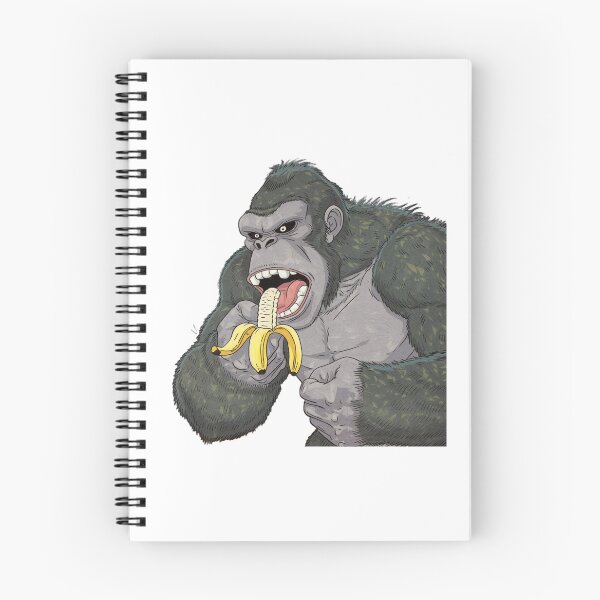 Item preview, Gorilla eating a banana, ape, monkey, funnyfits70, Humor, Funny, retro, vintage, funny quotes, animal humor, designed and sold by FunnyFits70.