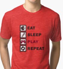 Eat Sleep Play Repeat Tri-blend T-Shirt