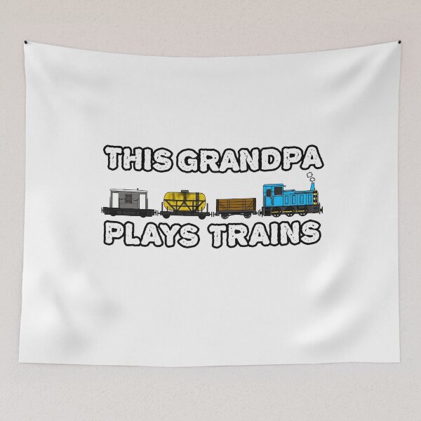 Item preview, This Grandpa Plays Trains, Diesel Rail Enthusiast Father's Day designed and sold by doodlerob.