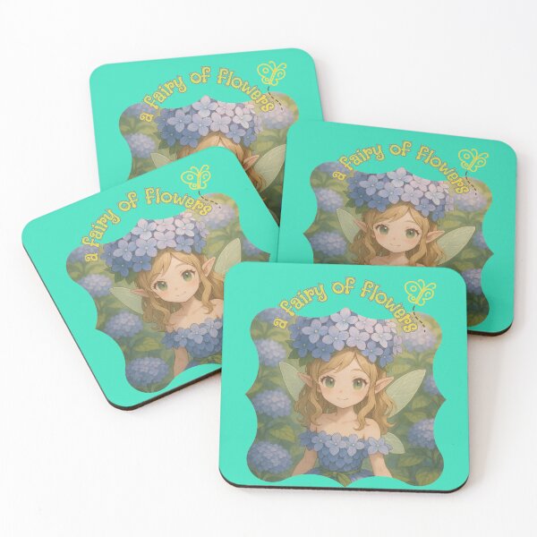 Item preview, Hydrangea Flower Fairy – Whimsical Elf Girl Illustration designed and sold by Nadia-joy.