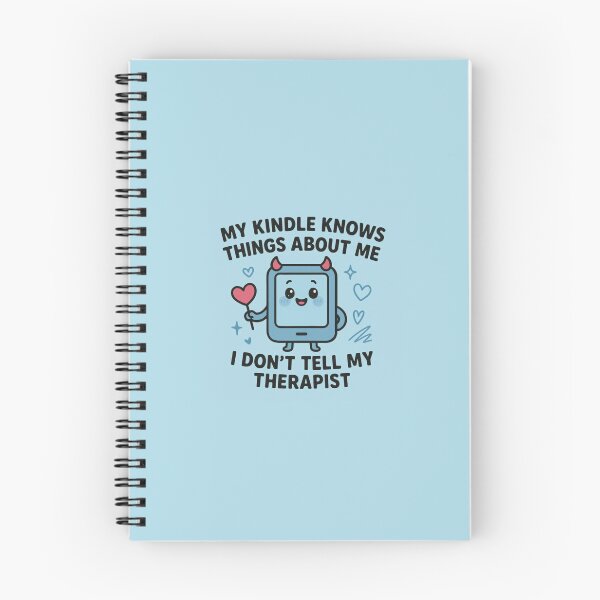 Item preview, My Kindle Knows Things I Dont Tell My Therapist - Blue designed and sold by SageAndMe.