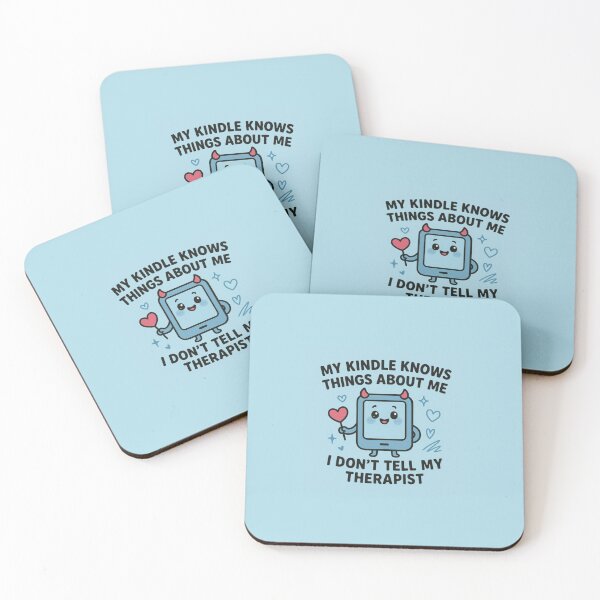 Item preview, My Kindle Knows Things I Dont Tell My Therapist - Blue designed and sold by SageAndMe.