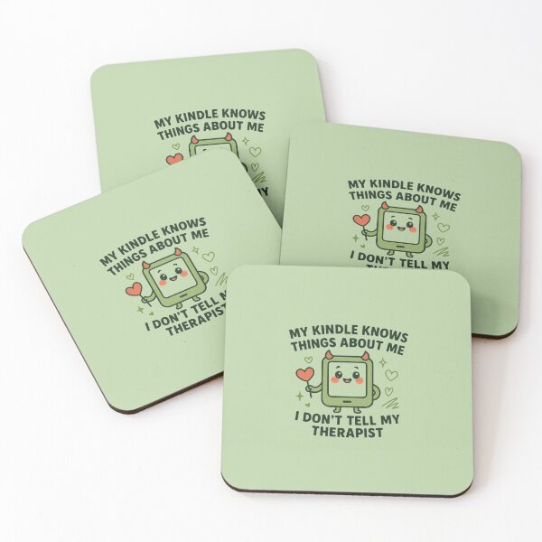 Item preview, My Kindle Knows Things I Dont Tell My Therapist - Green designed and sold by SageAndMe.