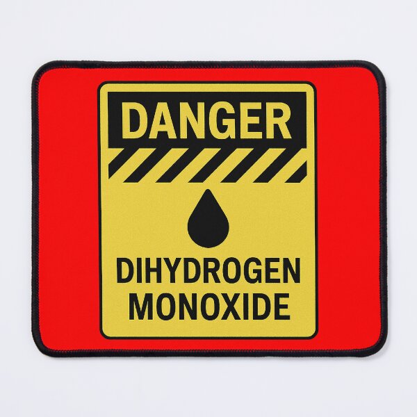Item preview, Dihydrogen Monoxide Hazard Parody Sign designed and sold by zzz888.