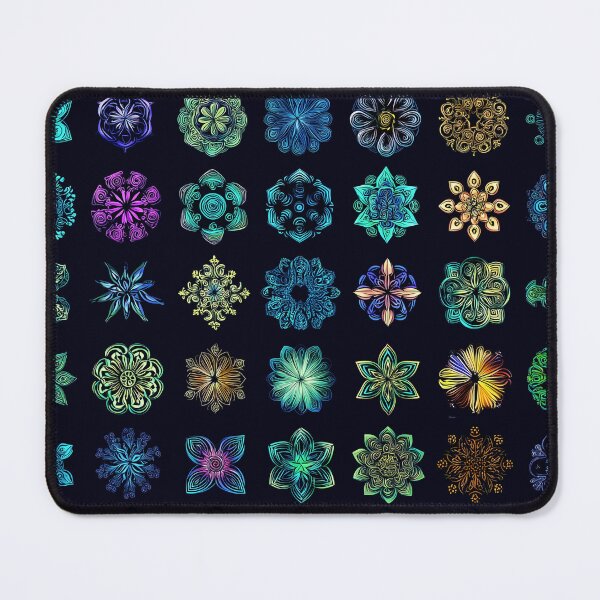 Item preview, Floral Kaleidoscope - Luminous & Creative Mandalas designed and sold by djovan.