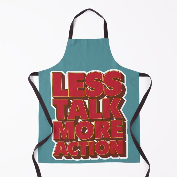 Item preview, Less Talk More Action designed and sold by Retro Type.