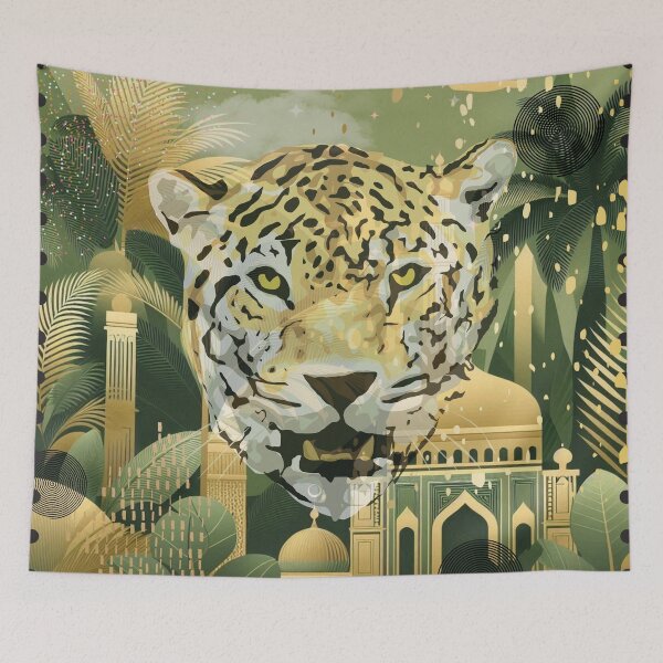 Item preview, Elegant Gold Tropical Jungle Pattern | Botanical Palm Leaves Design designed and sold by Sugar Wisdom .