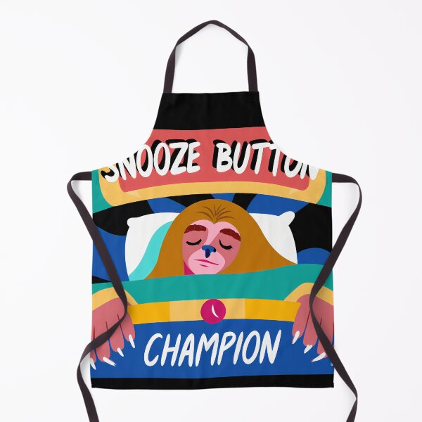 Artikelvorschau, Humorvolles "Snooze Button Champion" Faultier entworfen und verkauft von ART ATTACK ZONE.