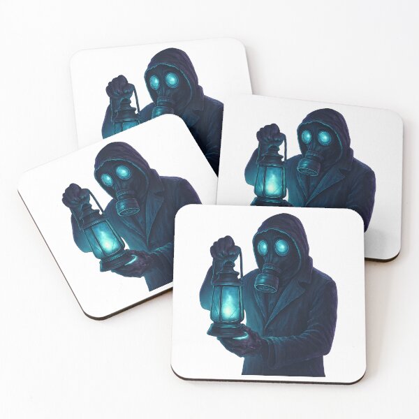 Item preview, Gas Mask Phantom with Glowing Lantern designed and sold by WolfPixelRo.