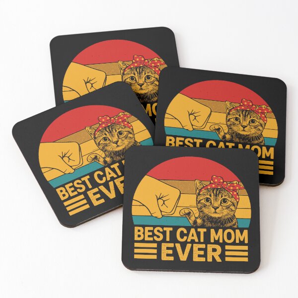 Item preview, Retro Best Cat Mom Gift Design "Cat Lovers" designed and sold by ndalamson.
