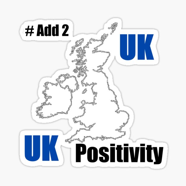Item preview, Outline map of UK with bold blue text designed and sold by hardingcarl2.