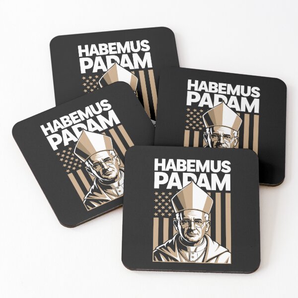 Item preview, Habemus Papam Pope Design with American Flag Background designed and sold by Infinitee8hirts.