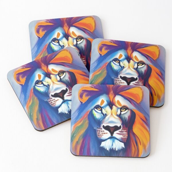 Item preview, Unrealistic multicolor Lion designed and sold by StudioIXI.