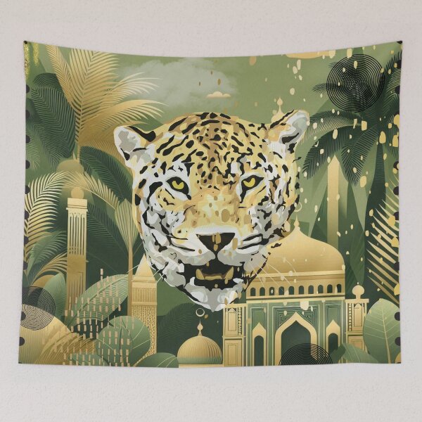 Item preview, Elegant Gold Tropical Jungle Pattern | Botanical Palm Leaves Design designed and sold by Sugar Wisdom .
