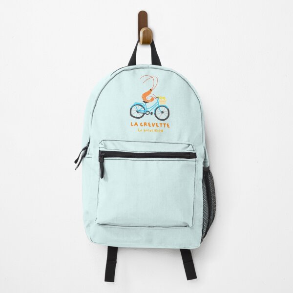 Item preview, The shrimp on a bicycle - Frenchie cyclist designed and sold by petiteToulon.