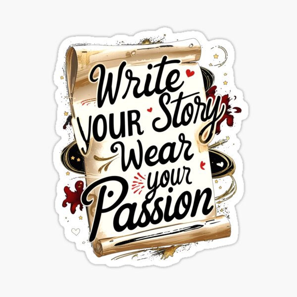 Item preview, Write your story - wear your passion designed and sold by Nox-et-Dies.