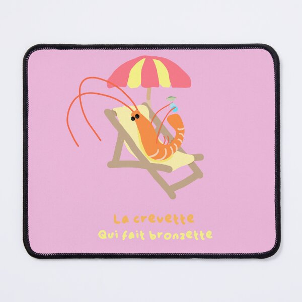 Item preview, The sunbathing shrimp - Frenchie designed and sold by petiteToulon.